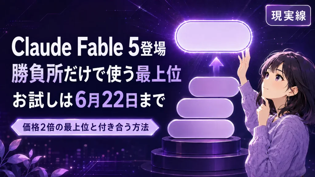 Claude Fable 5が登場！Opus超えの最上位モデルで個人は何を試せる？