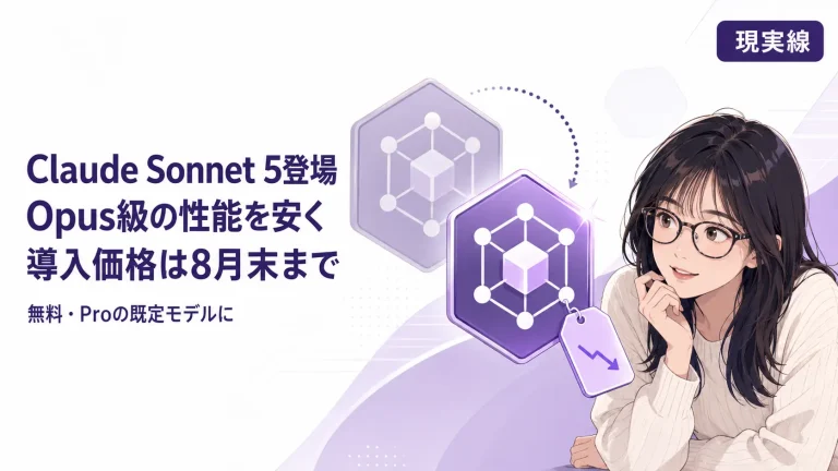 Claude Sonnet 5登場――Opus級を安く、導入価格は8月末まで